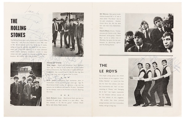 The Rolling Stones Signed souvenir programme